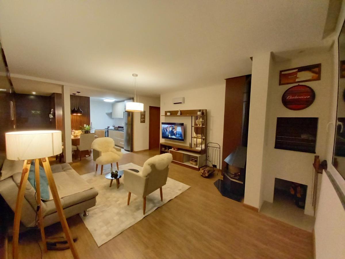 Gramado - Apartamento Aconchegante Com Lareira E Churrasqueira Exterior photo